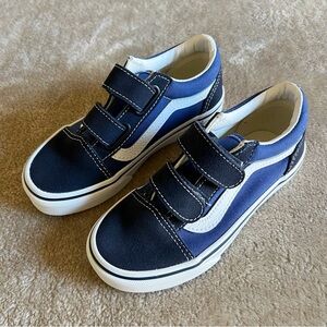 Vans Little Kids Blue & Black Old Skool Shoes